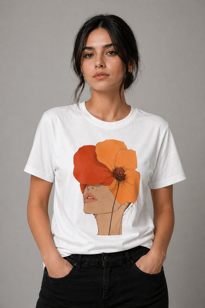 Round Neck Floral Muse Tee