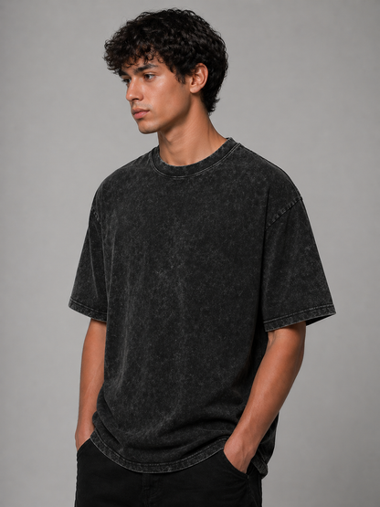 Acid Wash Oversized Tee